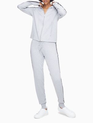 Womens grey shop calvin klein tracksuit