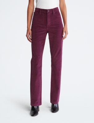 Burgundy high waisted pleated essential Dress Pants