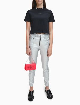 calvin klein leather pants