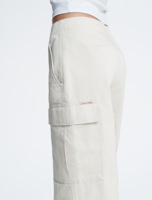 Calvin Klein Y2K Light Cargo Trousers Beige M L