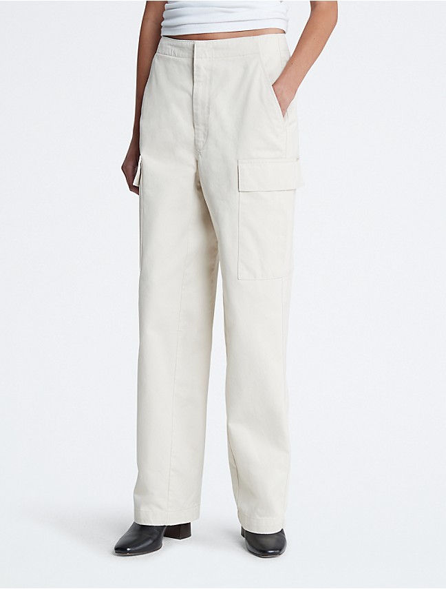 High Rise Corduroy Cargo Pants Calvin Klein®
