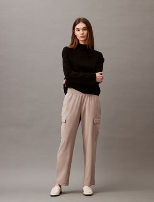 Calvin Klein Pull-On Button Ponte Pant