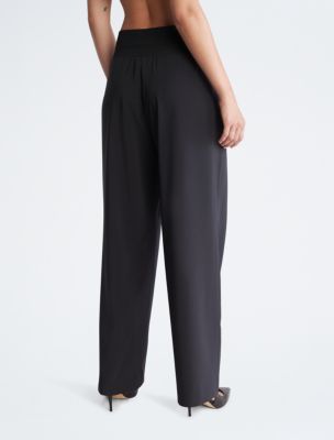Calvin Klein Black High Rise Wide Leg Trouser Pants - Size 10 – Le Prix  Fashion & Consulting