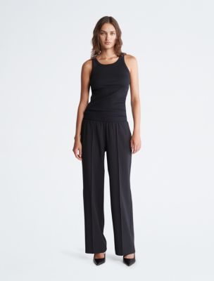 Calvin Klein Black High Rise Wide Leg Trouser Pants - Size 10 – Le Prix  Fashion & Consulting