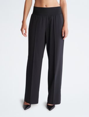 Calvin Klein Women's Premium Performance Thermal Wide Leg Pant