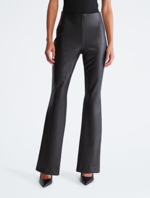 Women's Vegan Leather 90s Relaxed Pant, Women's Bottoms