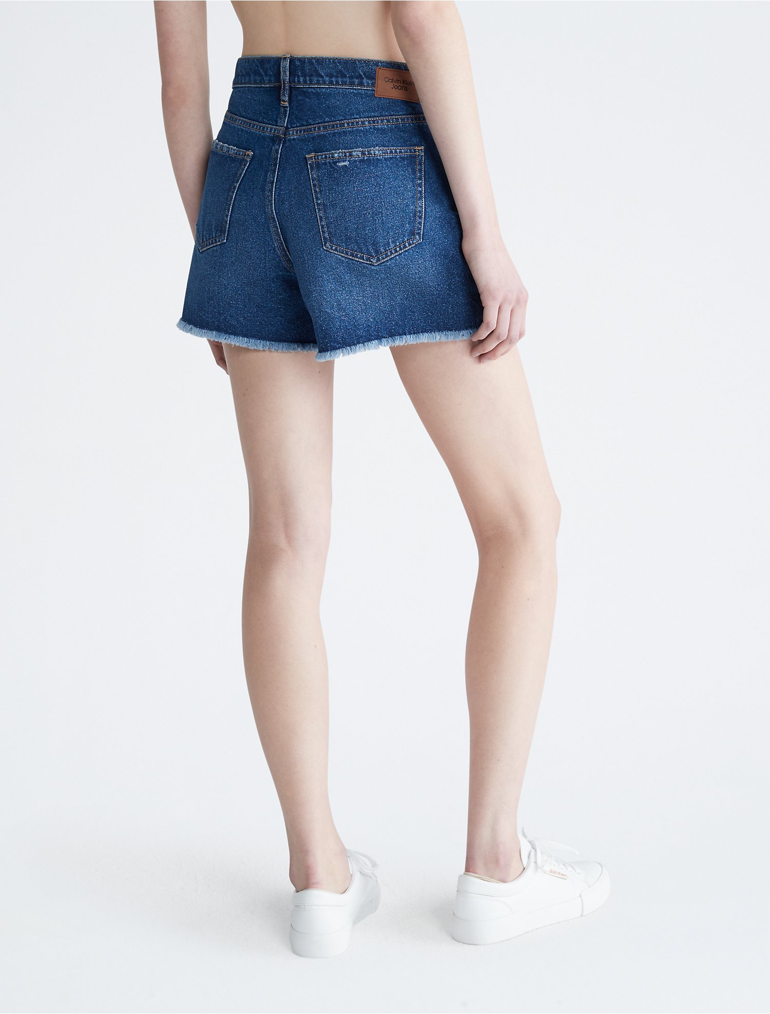 High Rise Button-Fly Cut-Off Denim Shorts | Calvin Klein® USA