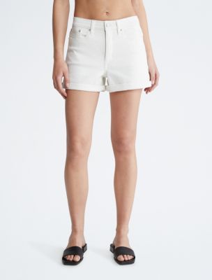 Women's White Denim Shorts