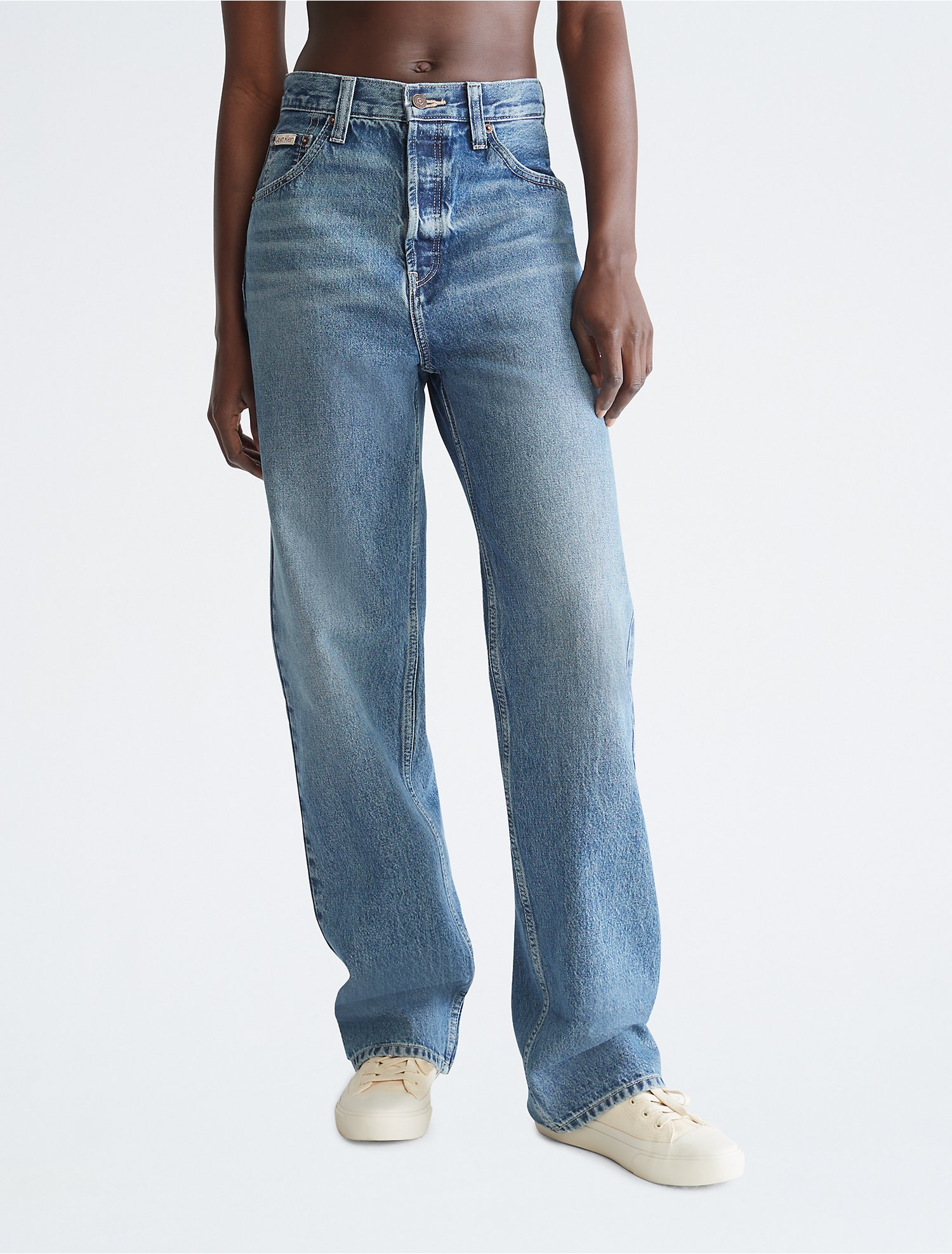 High Rise Relaxed Straight Fit Jeans | Calvin Klein® USA