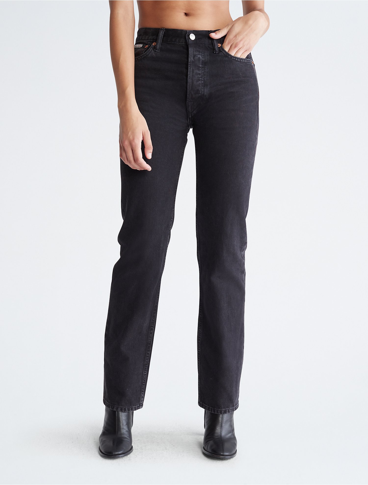 Descubrir 57+ imagen calvin klein black jeans womens