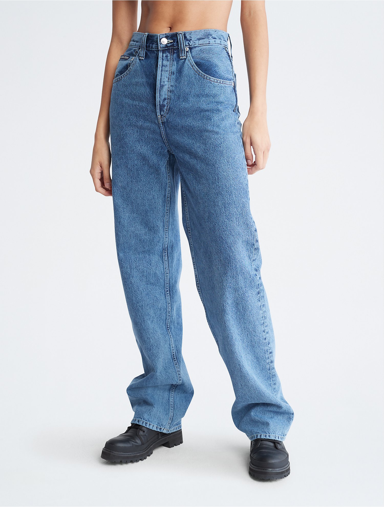 Color High Rise Relaxed Straight Fit Jeans | Calvin Klein® USA