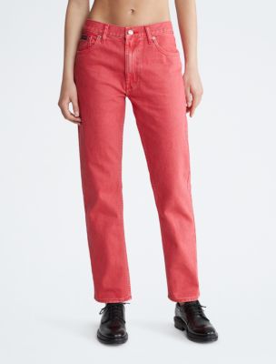 Original Straight Fit Jeans, Teaberry