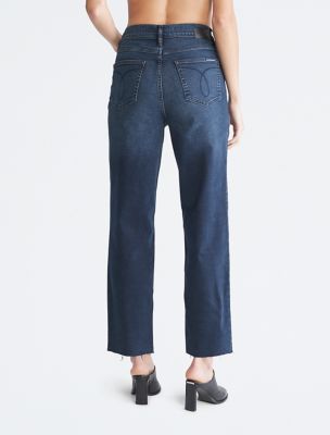 Slim Straight High Ankle Jeans