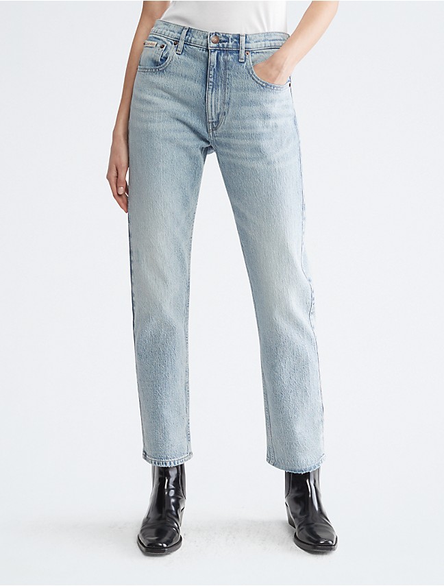 High Rise Straight Fit Klein® Calvin Jeans USA 