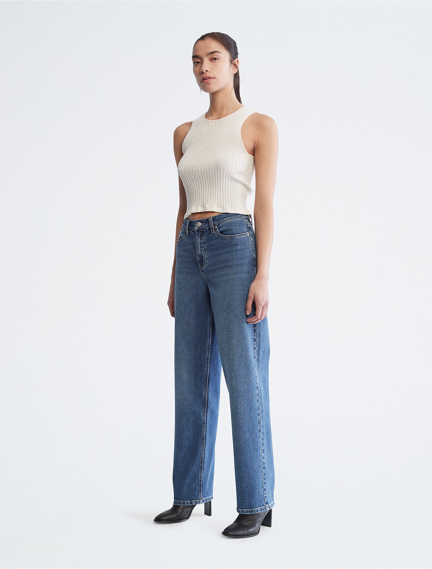 90s Fit High Rise Light Blue Jeans | Calvin Klein