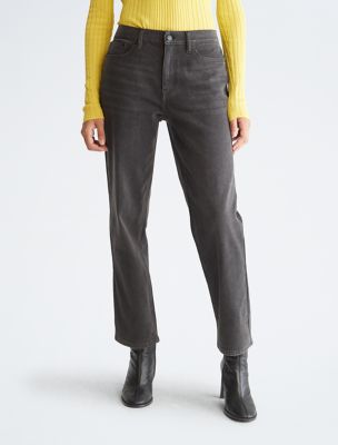 Calvin Klein Jeans HIGH RISE STRAIGHT - Straight leg jeans - denim  rinse/rinsed denim 
