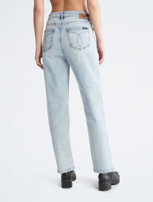 High Rise Straight Leg Jeans | Calvin Klein