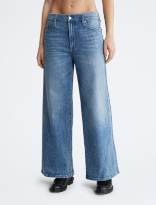 High Rise Wide Leg Fit Jeans | Calvin Klein® USA