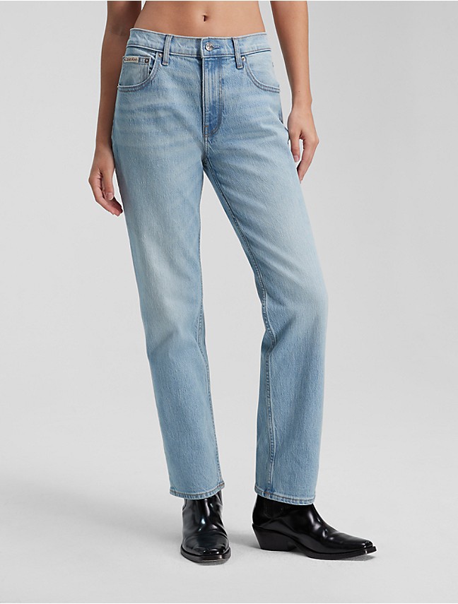 High Rise Fit Straight Jeans USA | Calvin Klein®