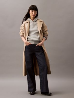 Calvin Klein Jeans Hi Rise Wide Leg Denim at Amazon Women's