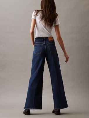 Ultra High Rise Wide Leg Fit Jeans | Calvin Klein