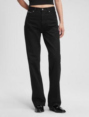 Anne Klein Women's Plus Size 5 Pkt Trouser Pant-Black, Black, 14