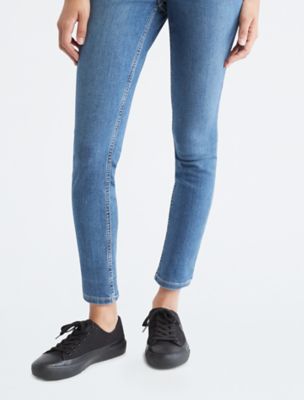calvin klein high rise skinny jeans