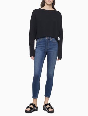 calvin klein high rise skinny ankle jeans