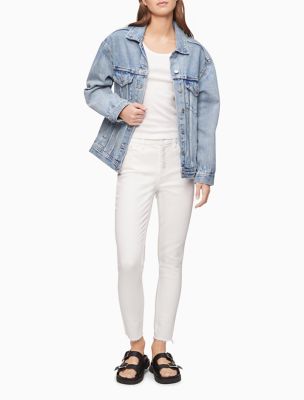 calvin klein high rise ankle skinny jeans