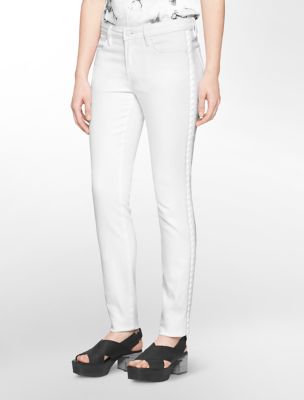 calvin klein ultimate skinny jeans white