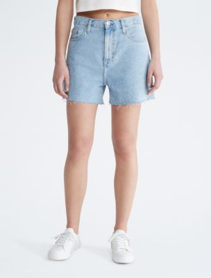 Calvin klein jeans Reflective Monogram Denim Shorts Blue