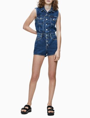 calvin klein overall shorts