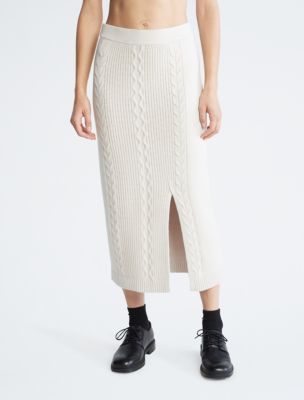 Cable Knit Midi Skirt  Calvin Klein® Canada