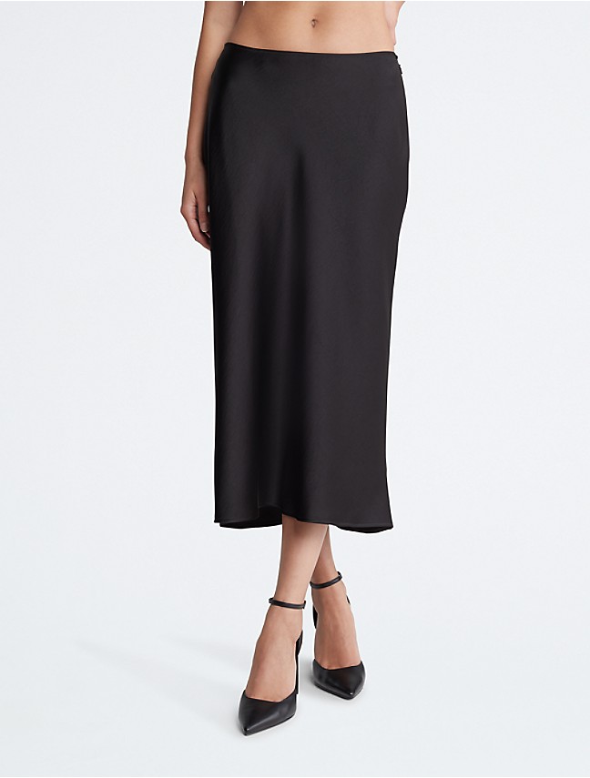 Calvin Klein Skirt - Black w. Logo-stripes » Quick Shipping