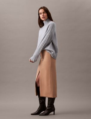 Thumbnail of Crepe Midi Pencil Skirt, Amphora