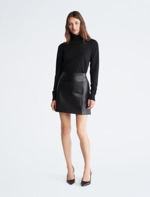 Faux Klein® | Calvin USA Leather Skirt