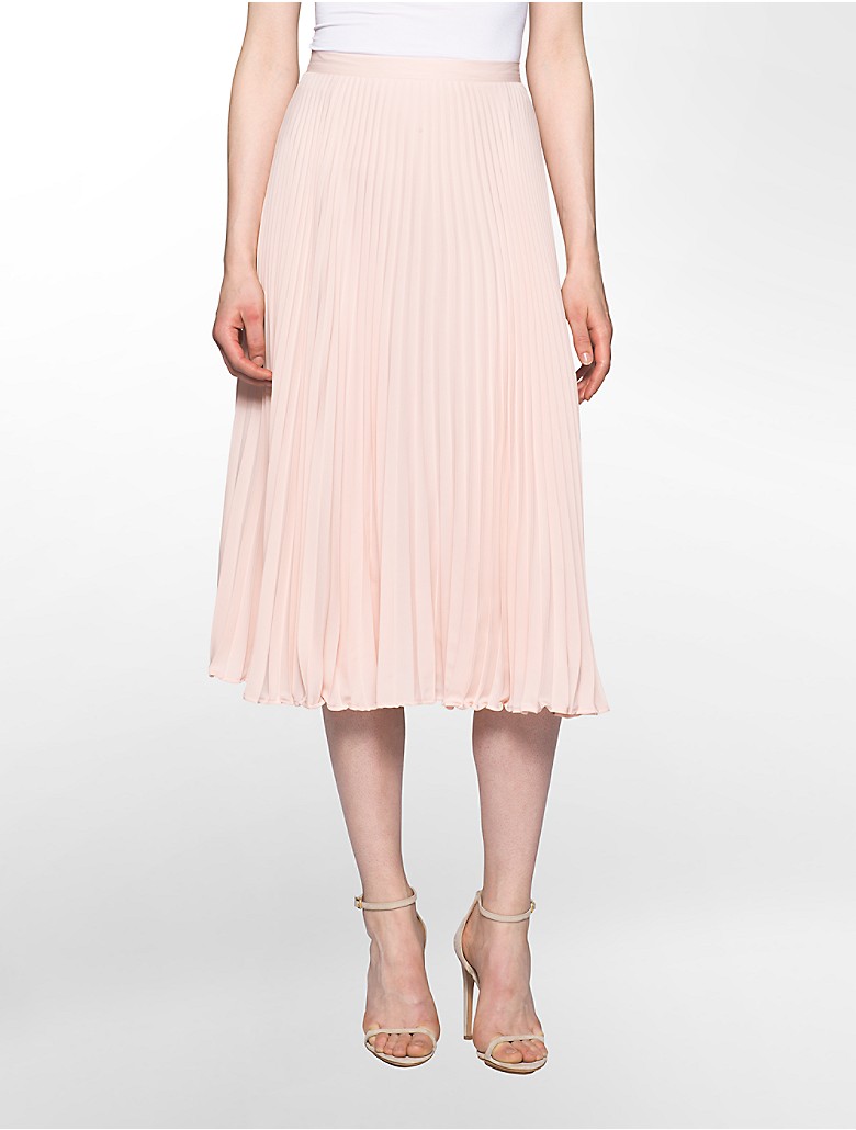 calvin klein womens midi pleated skirt | eBay