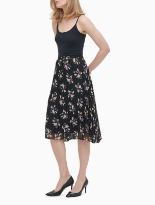 Image of Floral Pleated Skirt