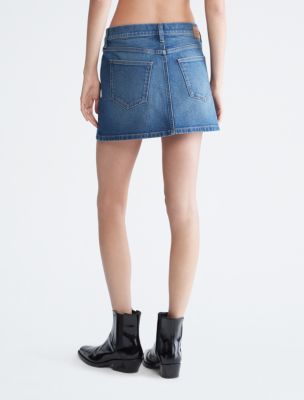 Micro Mini A-Line Denim Skirt | Calvin Klein® USA