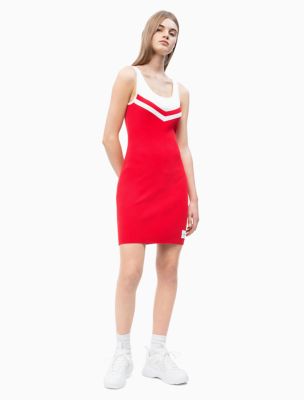 calvin klein cheerleader dress