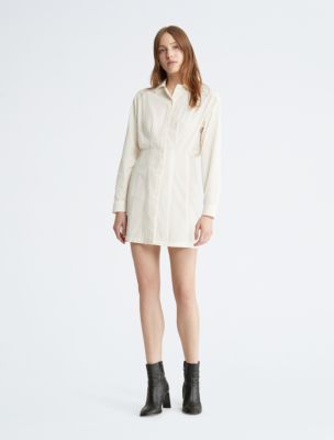 Calvin klein button down on sale dress