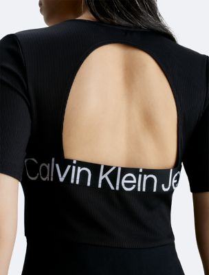Cut Out Dress USA | Skater Logo Tape Klein® Calvin