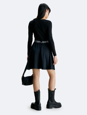 Calvin Klein Jeans - logo tape strappy dress slim fit - women - dstore  online