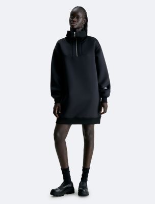 Spacer Half Zip Sweatshirt Dress | Calvin Klein® USA