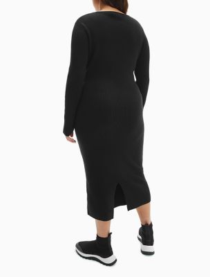 Knitted dress plus clearance size