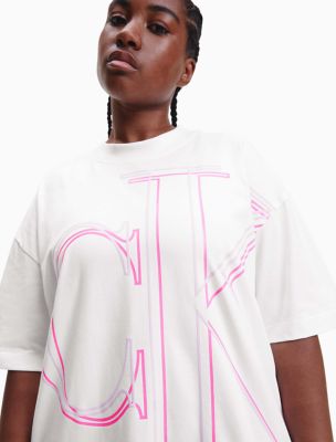 Calvin Klein Monogram Logo T-Shirt White