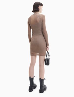 Layered Knit Mini Dress And Thin Straps Mini Dress Set CO19