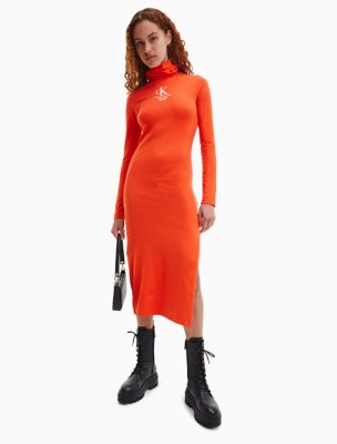 Jersey Roll Neck Maxi Dress