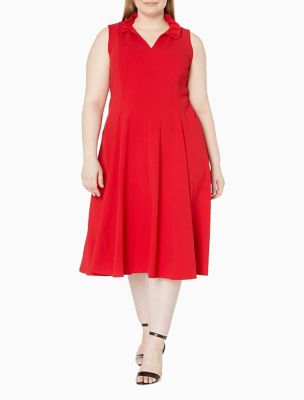 calvin klein plus size dresses bloomingdales