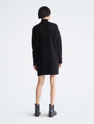 Knit Klein® Cable Half USA Sweater | Zip Calvin Dress